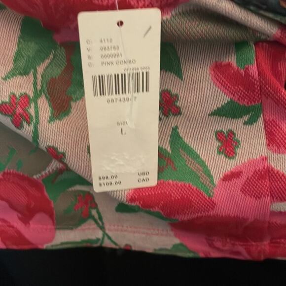 Anthropologie Frida Off The Shoulder Halter Top Red Rose L - Picture 9 of 10